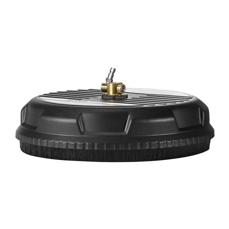 Nettoyeur de surface pour nettoyeur haute pression 385 mm, accessoire de nettoyage de sol en plastique sur roues, 275 bars max. Connecteur 0,635 cm 2 buses de pulvérisation pour béton, trottoir, noir